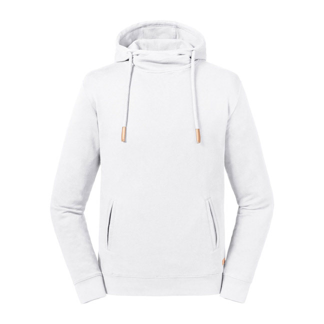 R209M-Pure Organic High Collar Hooded Sweat